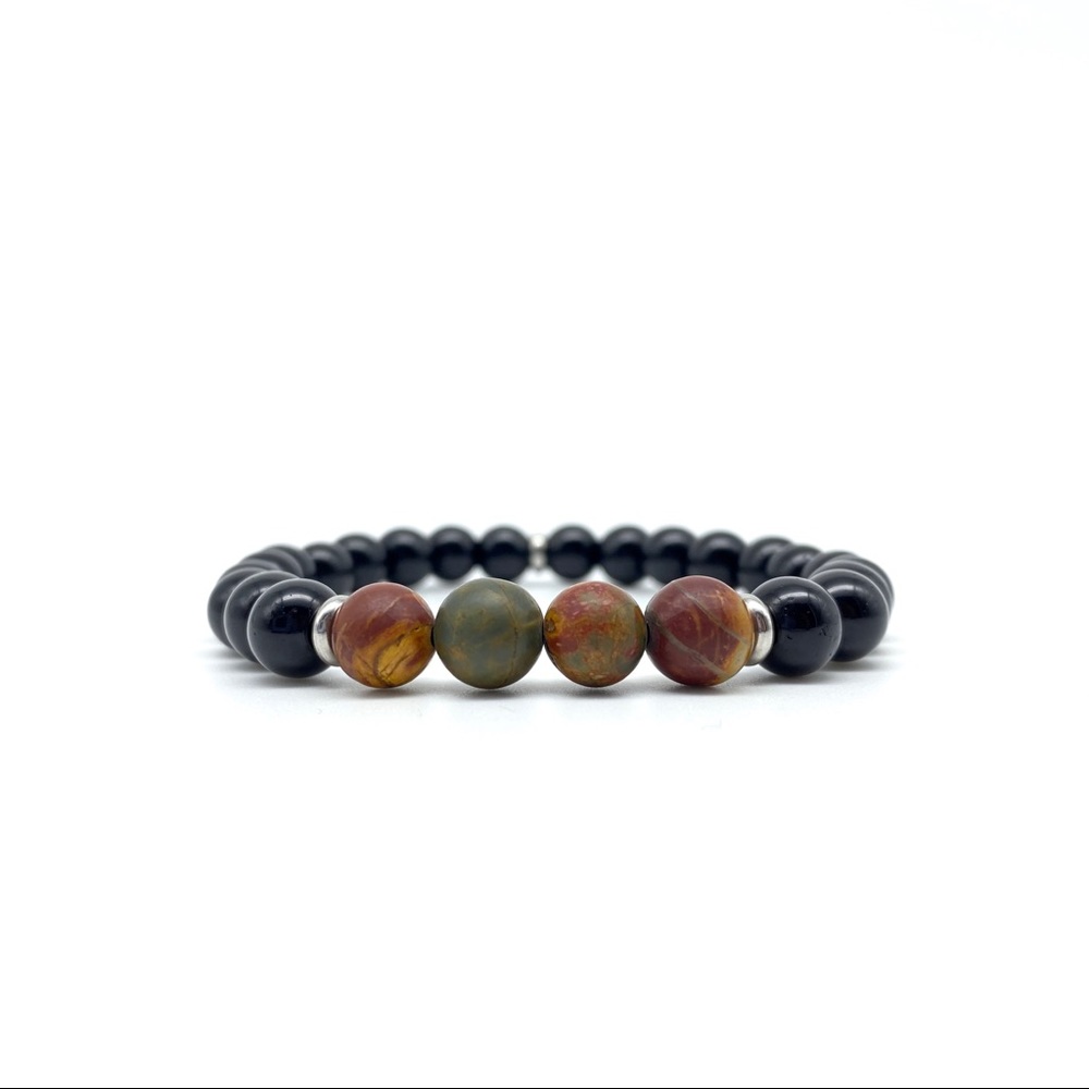 8mm Picasso eye Beaded Bracelet